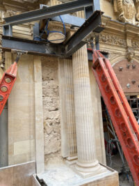 RESTORATION OF GRADE I LISTED COLUMNS AT ST JOHNS COLLEGE, OXFORD - Szerelmey